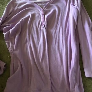 Lavender lace long sleeve shirt